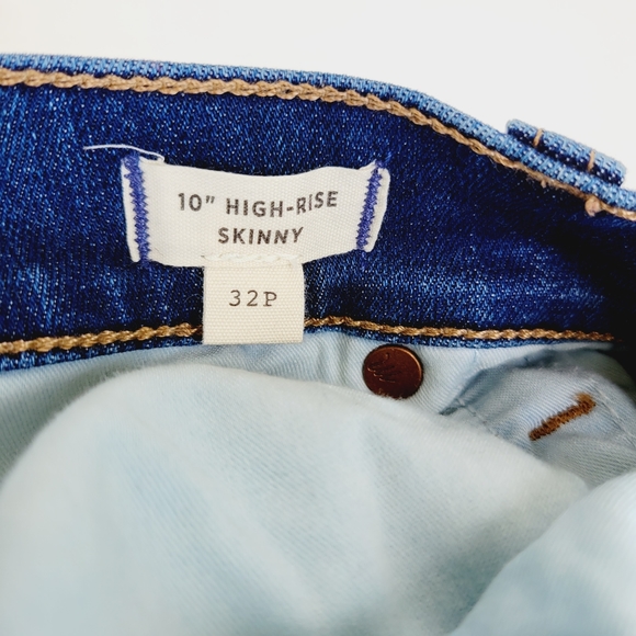 Madewell Petite 10" High-Rise Skinny Jeans in Danny Wash Size 32 - Picture 11 of 16